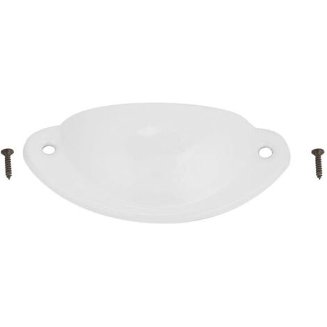 CCYKXA 10PCS Vintage Shell Handle Drawer Pulls Vintage Decorative Shell Shape Handle Pull Handles Retro Metal Knobs for Kitchen Cabinet Cupboard Furniture Drawer Furniture(White) (1/5)