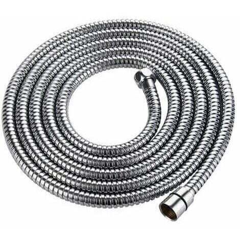 3m Shower Hose with Double Anti-Twist Protection High Quality Shower Hose Stainless Steel Tube Anti-Twist Extremely Flexible 1/2 Inch Chrome