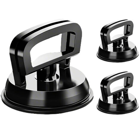 CCYKXA 3 Pcs Car Body Suction Cup Set, Suction Cup Set, 1 Large 2 Small Combination Black (1/4)