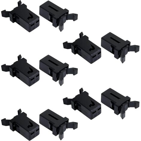 CCYKXAA 10 Pack Replacement Plastic Catches for Brabantia 3-50 Litre Car Bin (Black) (1/3)