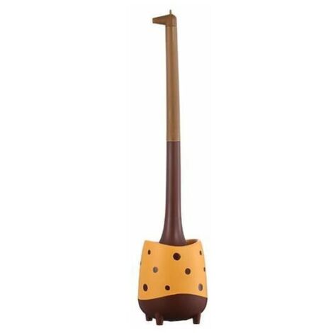 Japanese orange giraffe toilet brush for cleanliness (1/4)
