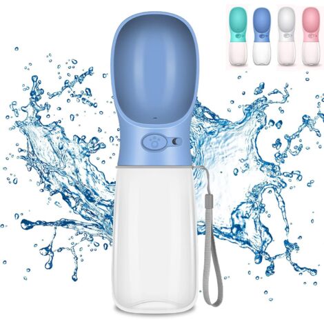 Dog Water Bottle, 550ml Dog Water Bottle Walk, Portable Water Dispenser for Dogs and Cats, for Outdoor Pets, Hiking, Traveling, Camping