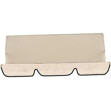 Swing Cushion Cover Swing Cushion Cover UV Resistant Waterproof Seat Protective Cover Beige, Covers Garden Furniture