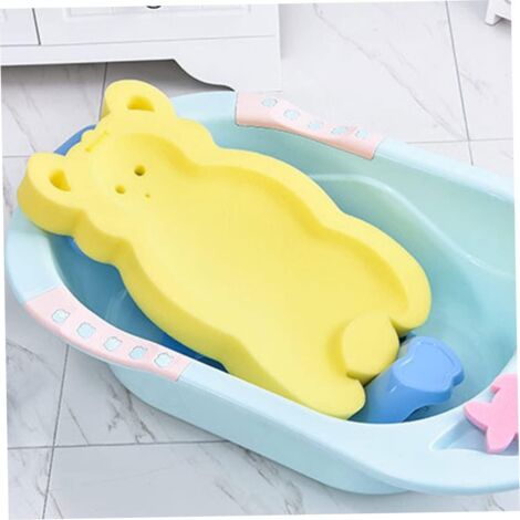 baby bath cushion, comfortable baby sponge bath cushion anti-bacterial and cartoon patina