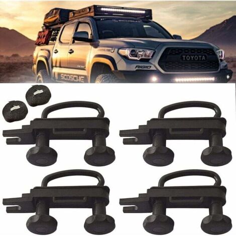 4pcs Car Roof Box U-Bolts Mounting Kit U-Bolt Screws with 8pcs Heavy Duty Lock Nuts Roof Box Rack Installation Accessories Kit，Superma