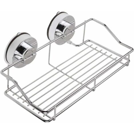 Shower Caddy, No Drilling Shower Shelf Stainless Steel Wall Mounted Shower Storage Basket Organizer Rack for Bathroom Kitchen Spice Shampoo (1/5)