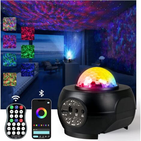 Starry Sky Projector Lamp, LED Galaxy Starry Night Projector, Kids Night Light with Remote & Bluetooth & Timer & Speaker, Star Projector Night Light for Kids Adults Gift (1/5)