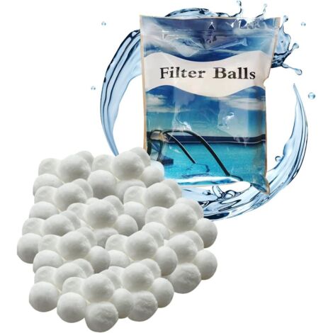 800g Filter Balls, Pool Filter Balls, Replace 28kg Pool Filtration Sand for Pool Filter Pump Aquarium Sand Filter Cleaning