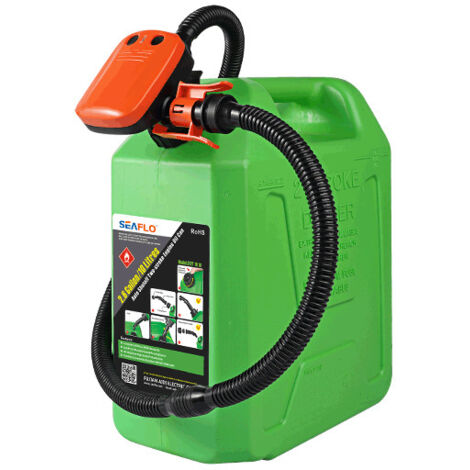 Fuel Transfer Pump with Auto Shutoff Sensor, Portable Liquid Pump, Electric Transfer Pump with 3 Size Adapter, Flexible Intake Hose Fits Most Irregular Cans-2.4 GPM Orange (Without Oil Drums)