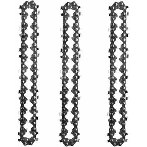 3PCS 4 Inch Mini Cordless Electric Chainsaw Chain Saw for Wood Cutting Tree Branches Pruning Yard Gardening