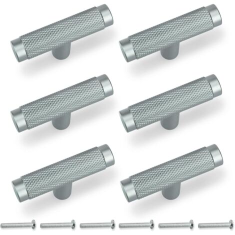 CCYKXA 6pcs set 50mm gray knob cabinet handle, furniture drawer cabinet handle (1/5)