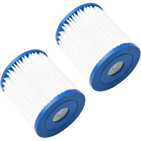 Set of 2 Replacement Filter Cartridges Compatible with Intex 28601/28602 Filter Pumps, for Intex Type H 29007E Filter Cartridges, for Above Ground Pools (1/5)