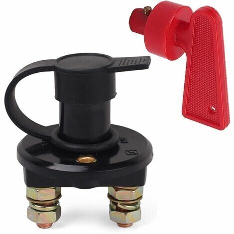 6V/12V/24V Battery Circuit Breaker for Motorcycle Car Camping Car Battery Switches with Two Removable Keys, 200A/1000 1PCS