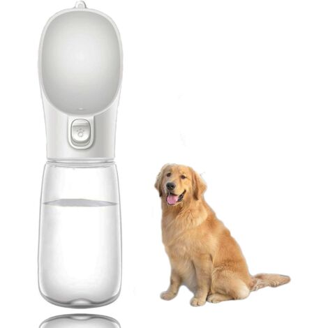 550ml Portable Dog Water Bottle, Food Grade Pet Water, Travel Drinking Bottle Bowl for Dog Cat Drinking Water Travel