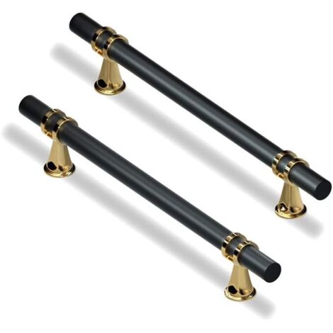 10 Pack Kitchen Cupboard Handles with Screws Zinc Alloy for Kitchen Furniture Drawer Bedroom (10, 160mm) (1/5)