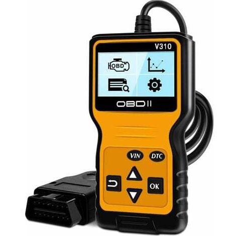 V310 OBD2 Scanner Universal OBD II Engine Fault Code Reader Automotive CAN Diagnostic Scan Tool for OBDII Compliant Vehicles Since 1996 (Yellow) (1/5)