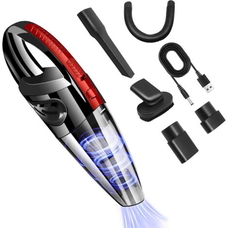 Handheld Vacuum Cleaner Hand Held Vacuum Cordless Car Vacuum Cleaner Cordless Handheld Hoover Portable 120W 5500Pa Mini Hoover for Use of Home, Car & Office