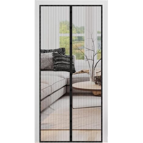 Door mosquito net - Mosquito net: - Magnetic door curtain - Without drilling - 90 x 200 cm - For balcony door, cellar, terrace door, living room (1/5)