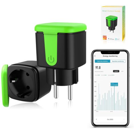 Tuya EU 16A WiFi Smart Outdoor Waterproof Electrical Socket Smart Living with Alexa Google Home Control (1/5)