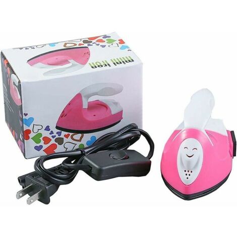 Mini Electric Steam Iron. Portable Travel Clothes Sewing Iron Mini Handheld Steam Iron. Non-Stick Soleplate Steam Iron for Sewing Clothes. DIY Clothing