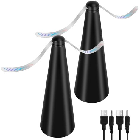 Fly Fan, Set of 2 Anti-Mosquito Repellent without Using Chemicals, Keeps Flies and Insects Away from Food, for Camping Dining Room Garden