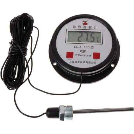 Industrial digital high temperature thermometer with 10m probe