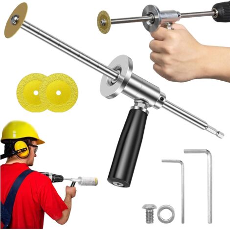 Inside Pipe Cutter for PVC Pipe, Versatile PVC Pipe Cutter and Drill Attachment, Cutter Tool Set for 7" Adjustable Cutting Depth for 1-1.5 Inch To 8 Inch PVC Pipe