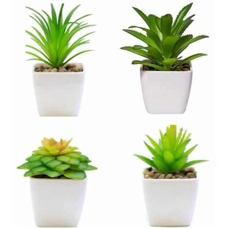 Fake Plants With Pot Artificial Grass Office Artificial Succulents Home Balcony Artificial Plants Indoor and Outdoor
