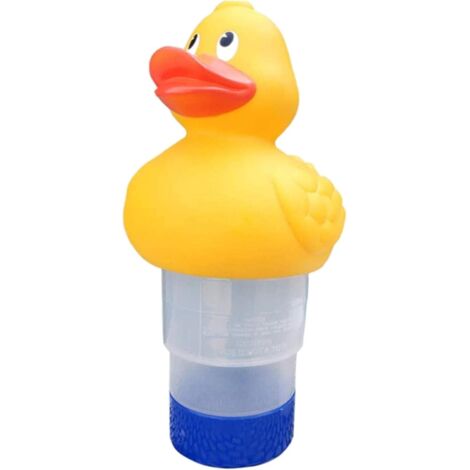 Automatic Floating Chlorine Dispenser Adjustable Feed Float for Chemical Delivery, Duck