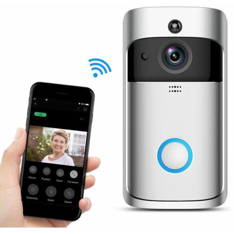 Video Doorbell with Indoor Chime Security Doorbell Wireless Home Surveillance Video Doorbell Camera