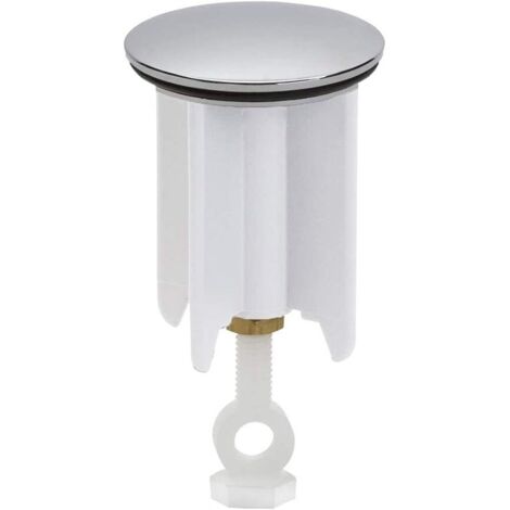 Universal Sink Plug, 40mm Pop-Up Plug Replacement Drain Plug, Height Adjustable, Made of Brass, Rubber, Plastic, Rust Proof and Gasket, for Bathroom, Home Sinks, Bidets.