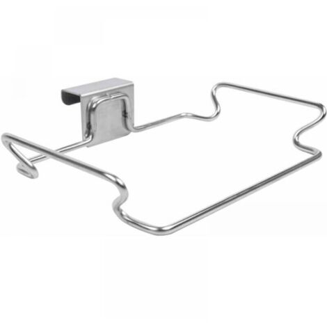 Kitchen trash bag holder, reusable trash bag holder, hanging trash bag holder