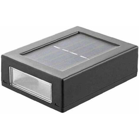 Applique la lumière Solaire Haut et Bas Jardin décoratif, sécurité capteur Solaire lumières, LED Square Up et lumières vers Le Bas, Mur extérieur Lumière pour Jardin, terrasse, Cour 1pc lumièr (1/5)