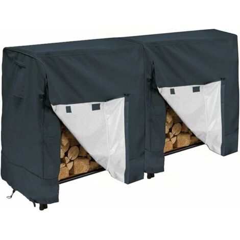 Seller Housse de protection pour bûches de cheminée, résistante à la poussière, imperméable, coupe-vent, protection contre les UV, neige et autres saletés, 250X65X110CM (1/5)