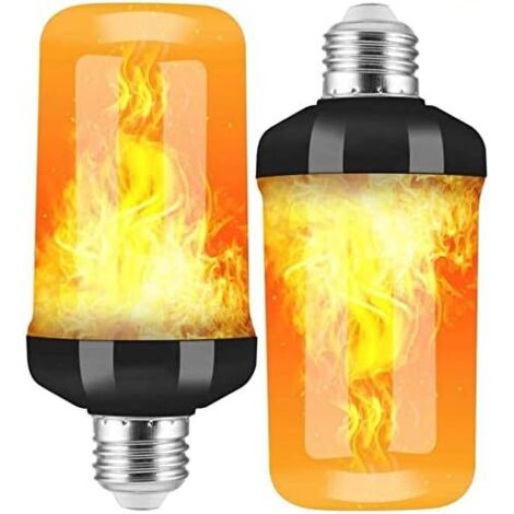 Aougo – 2 Pack E27 LED flame light bulbs – 4 modes with gravity sensor – Safe for indoor/outdoor use – 138x65mm dimensions (1/5)