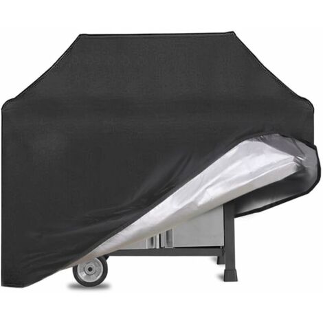 Housse Barbecue, Housse Bâche de Protection Barbecue Bache Barbecue, Anti-UV Housse de Protection Barbecue pour Weber, Holland (Noir) (1/5)