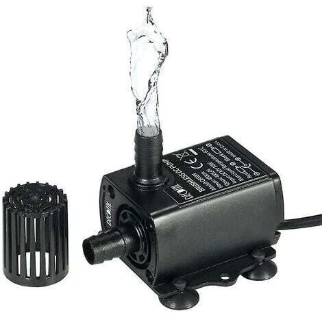 12V DC Mini Cold Water Circulation Pump with 400L/H Flow Rate and Ultra Quiet Brushless Solar Motor