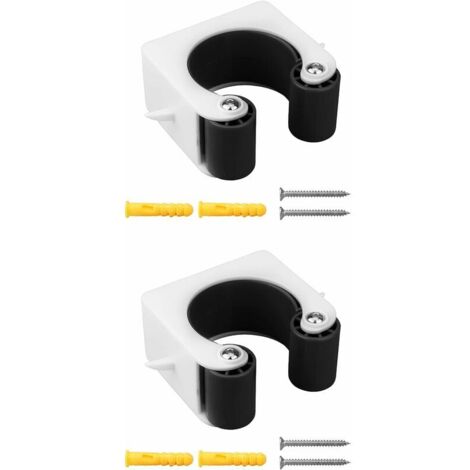 2pcs Clip de rangement pour porte-vélos Boucle de stationnement de vélo de montagne Support de rangement pour clip de vélo pour supports muraux de vélo bicyclette noir (1/5)