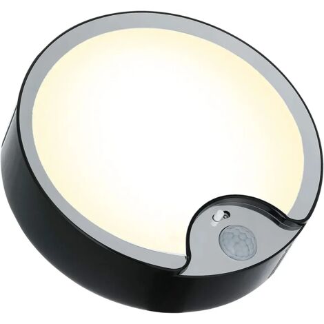 LED Motion Sensor Ceiling Light, Battery Operated Super Bright Indoor Ceiling Lamp, for Attic, Laundry Room, Garage, Hallway, Staircase, 18.3cm 300LM N warm light (1/5)