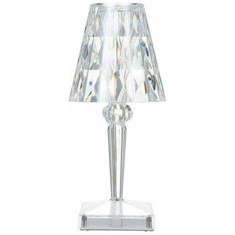 Lampe De Table En Cristal De Diamant, Lampe De Chevet Veilleuse Atmosphere Chambre, Temperature/Luminosite Reglable, Pas De Batterie, Chargement Usb - Pas de batterie, type usb (1/5)