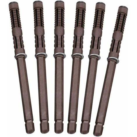 [6 pièces] Support d'étagère flottant dissimulé 12x120mm Supports d'étagère muraux et supports Support invisible robuste Supports d'étagère cachés pour étagères murales personnalisées planches (1/5)