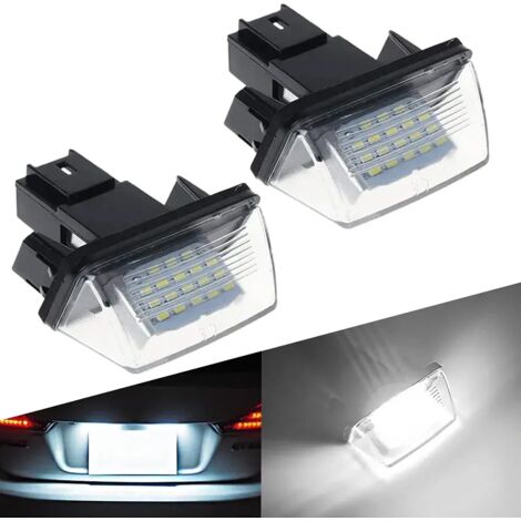 LED Auto License Plate Light 12V 3528SMD 6500K Xenon White Tail Lights for Peugeot 206 207 306 307 308 5008 Citroen C3 C4 C5 Berlingo SAXO XSARA Picassor 2pcs (1/5)