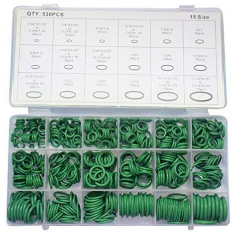 O-Rings Kit 530 Sizes O-Ring Sealing Rubber Seals Assortment, Hydraulic Air Conditioning Sealing Rings for Car Household Appliances, Bearing, Pump (1/5)