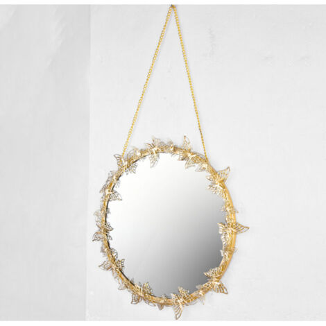 Miroir Rond pour Decoration Murale dans Maison, Salon Et Miroir Doré pour Décoration A (1/4)