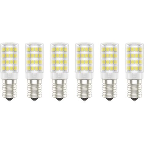 E14 LED Bulbs, 5W (Equivalent to 50W), Cool White (6000K), AC220-240V, Flicker Free, Non Dimmable, 300 Lumens, CRI80, Pack of 6 - (Cool White, 5W) [Energy Class A+] (1/5)