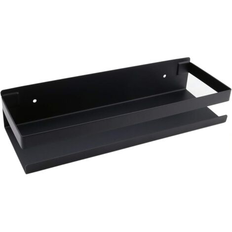 Bathroom Wall Shelf 20-40cm Modern Matte Black Bathroom Kitchen Shower Shelf（30X10.5X6cm）