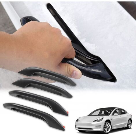 Set of 4 Car Door Handles for Tesla Model 3 / Model Y Door Handle - Door Accessories - Matte Black