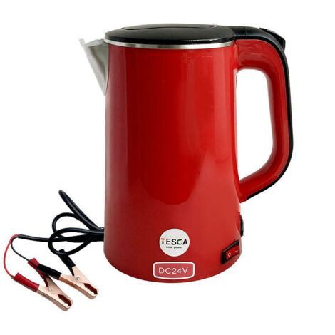 Bouilloire solaire 12v dc grande capacité 1.8L avec clip de batterie pour la cuisson (1/2)