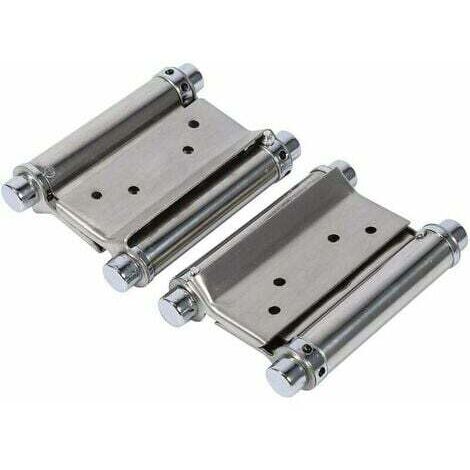 Pcs Door Hinges 3ih Double Action Spring Hinges Stainless Steel Door Hinges for Interior Doors Bar Cafe (1/5)
