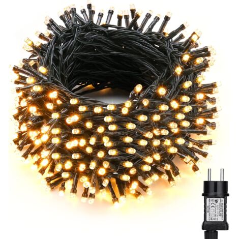 Outdoor Christmas String Lights, 30M 300 LED Christmas Lights Warm White Decoration Waterproof 8 Modes Fairy Lights for Indoor Home Party Wedding Tree Festival Garden, Green Wire(warm color) (1/5)
